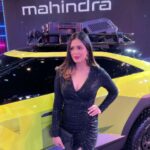 Isha Rikhi Instagram – What an incredible show it was! Thank you @mahindra_auto for the invite. Extremely excited to be a part of the electric revolution. 🖤

#MahindraEVFashionFestival #Mahindra #BE #xuv #bornelectricvision