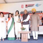 Isha Rikhi Instagram - A Proud Moment for the Entire Nation! It was a great experience to be part of the Guinness World Records Title attempt of the Largest Human Image of a Waving Flag. 🇮🇳 Cheers to our 5885 patriotic & enthusiastic students who made it happen.👏🏻😊 It was an honor to get the Youth Icon Award from the Shri #BanwarilalPurohit Ji Honourable #GovernorofPunjab, UT Administration, Smt. Meenakshi Lekhi Ji, Honourable Union Minister of State for External Affairs and Culture, Government of India.🙏🏻 @onedigitalentertainment @jass_dhanjal