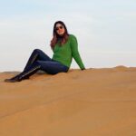 Isha Rikhi Instagram - 💚 This time 🤍 This place 💚 #rajasthan #dunes #travel #jaisalmer #traveldiaries #isharikhi