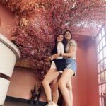 Isha Rikhi Instagram - Two 🍒 captured under the cherry blossom🌸💗 @priyalgor2