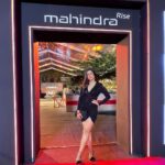 Isha Rikhi Instagram – What an incredible show it was! Thank you @mahindra_auto for the invite. Extremely excited to be a part of the electric revolution. 🖤

#MahindraEVFashionFestival #Mahindra #BE #xuv #bornelectricvision