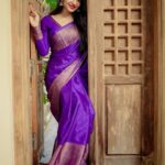Ivana Instagram – 💜
.
Shot by @jenz_joz 
.
Styling @style_withandriya 
.
Saree @meadow_by_priyanka 

#sareelove#indian#instagood