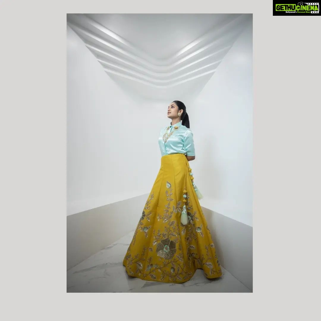 Ivana Instagram - An exquisite fit for the fashion-forward bride! @savinidii_official 💙💛 Kickstart the wedding festivities and charm your guests with our scintillating pastel satin shirt and silk lehenga set! This captivating combo carries hand-embroidered floral detailing and works as the ideal choice for your pre-wedding Mehndi party! Outfit & Styling @savinidii_official @eega_praveen Inframe @i__ivana_ Shot by @crackjackphotography @jenovin Makeup @b3bridalstudio Jewellery @mspinkpantherjewel Hairdo @hair_by_aiswaryaraj Location @savinidii_official For enquiries, kindly contact us: 9585455055, 9786455055; or email us at savinidii2020@gmail.com • . . . #satinshirt #handembroidery #savinidiibride #satin #pastelshirt #bridalwear #lehenga #savinidii #bride #fashion #wedding #bridallehengas #bridal #southindianweddings #bridetobe #onlineshopping #bridallehenga #ethnicwear #designer #weddinginspiration #designerwear #bridalfashion #bridaldress #lehengacholi #fashiondesigner #intricatedesign #lehengas #chennaidesigner #southindianbride