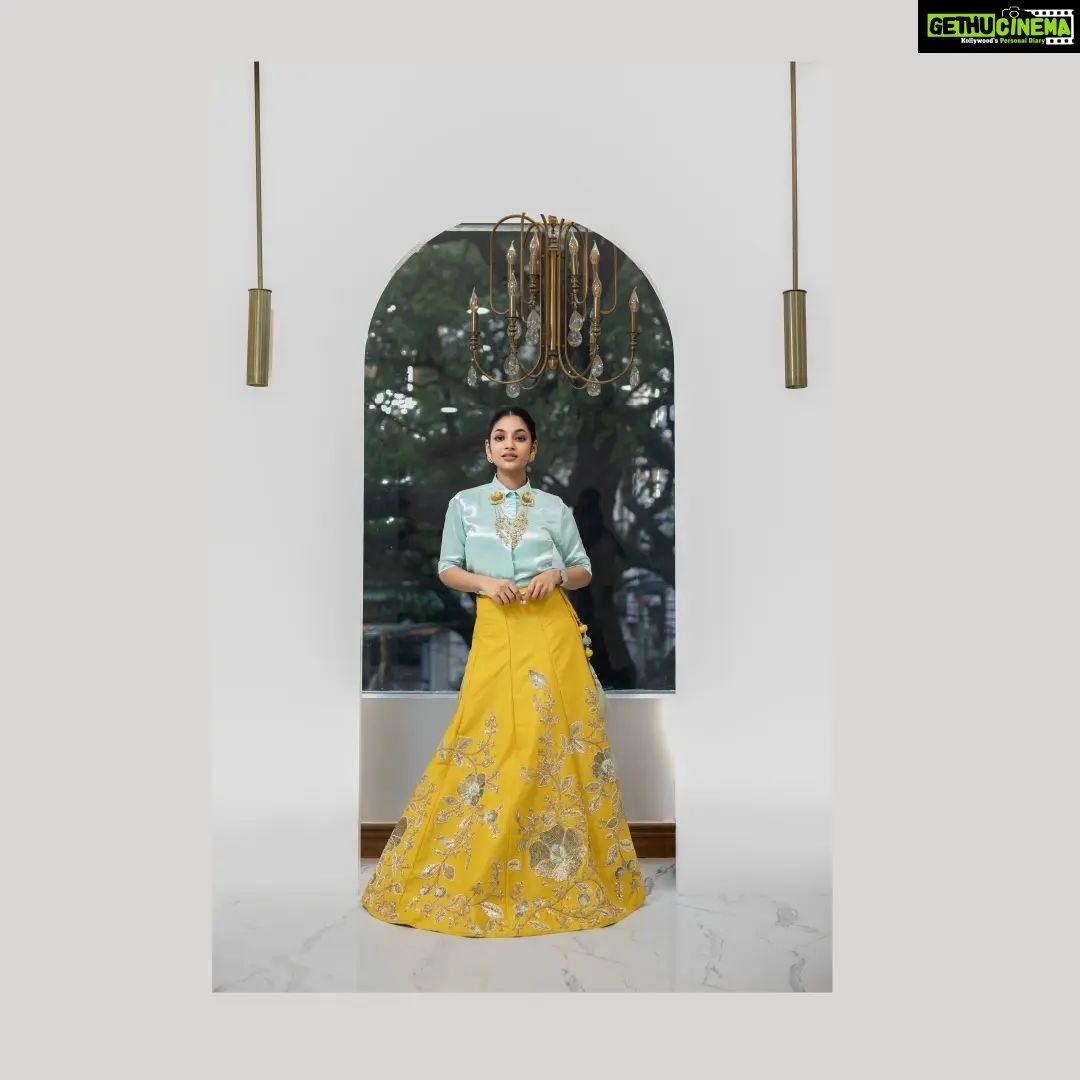 Ivana Instagram - An exquisite fit for the fashion-forward bride! @savinidii_official 💙💛 Kickstart the wedding festivities and charm your guests with our scintillating pastel satin shirt and silk lehenga set! This captivating combo carries hand-embroidered floral detailing and works as the ideal choice for your pre-wedding Mehndi party! Outfit & Styling @savinidii_official @eega_praveen Inframe @i__ivana_ Shot by @crackjackphotography @jenovin Makeup @b3bridalstudio Jewellery @mspinkpantherjewel Hairdo @hair_by_aiswaryaraj Location @savinidii_official For enquiries, kindly contact us: 9585455055, 9786455055; or email us at savinidii2020@gmail.com • . . . #satinshirt #handembroidery #savinidiibride #satin #pastelshirt #bridalwear #lehenga #savinidii #bride #fashion #wedding #bridallehengas #bridal #southindianweddings #bridetobe #onlineshopping #bridallehenga #ethnicwear #designer #weddinginspiration #designerwear #bridalfashion #bridaldress #lehengacholi #fashiondesigner #intricatedesign #lehengas #chennaidesigner #southindianbride
