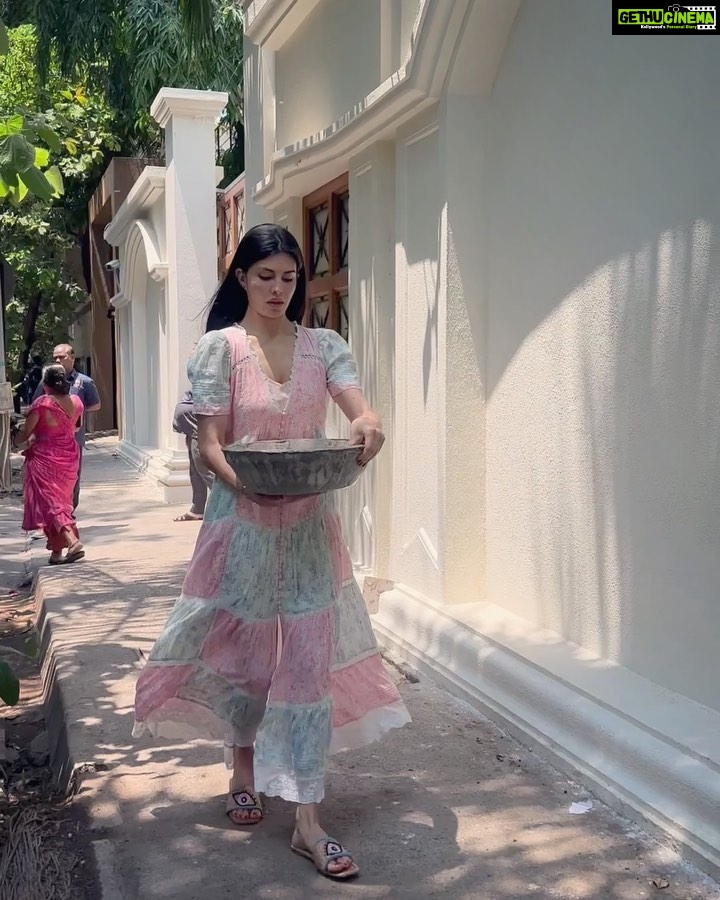 Jacqueline Fernandez Instagram - 🌸🌸🌸 these water bowls will help stray animals during these difficult summer months to hydrate and stay cool!! I sincerely request all those who can to pls get these mitti bowls or even mitti bowls from your own local potters and place them outside your buildings! Pls tag @jf.yolofoundation @thefelinefoundation so we can repost your amazing work and spread the word!!! I got my mitti bowls from the @thefelinefoundation thank you so much for this amazing initiative 💜 also the water bowls need to be cleaned and refilled daily to avoid stagnant water and to keep it fresh and hygienic for the community!