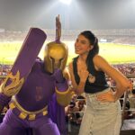 Jacqueline Fernandez Instagram – Thank you @lux_cozi_innerwear for hosting us tonight at the @iplt20 at the Eden Gardens!! It was the best experience ❤️❤️ @kkriders @rajasthanroyals it was so amazing to watch you play live!!