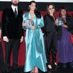 Jacqueline Fernandez Instagram - Celebrated Women’s Day in the best way possible!! So proud and happy that a film made by women to empower other women got us an Oscar nomination for best original song!! Last night was so special at the screening of ‘Tell it like a woman’ by the Los Angeles Italian Film Fashion Art fest and to be on the panel with such amazing women discussing their stories!! Thank you @wditogether @andreaiervolinoproducer @leenaclicks @aseematographer @arrahman @dianewarren @sofiacarson ❤️❤️❤️