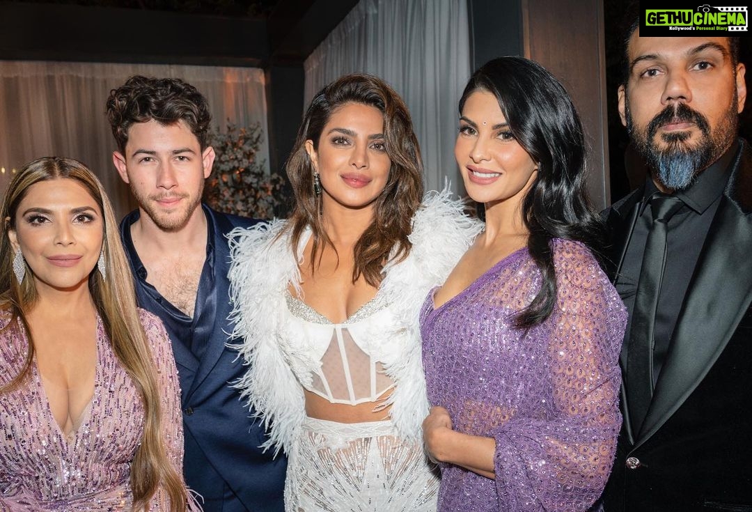 Jacqueline Fernandez Instagram - ❤️ South Asian Excellence at the Oscars!! ❤️❤️ thank you @priyankachopra for this amazing event! Never have I been so inspired by all the amazing South Asian artists representing at the Oscars! All the best to all the nominees! Shine bright!!