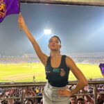 Jacqueline Fernandez Instagram – Thank you @lux_cozi_innerwear for hosting us tonight at the @iplt20 at the Eden Gardens!! It was the best experience ❤️❤️ @kkriders @rajasthanroyals it was so amazing to watch you play live!!