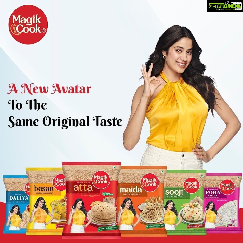 Janhvi Kapoor Instagram - Glad to be associated with @magikcookofficial the companion of every Indian kitchen. MagikCook- Taste The Magic! #magikcook #collaboration