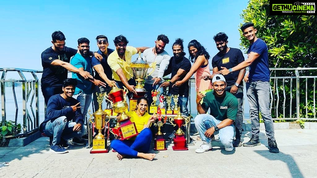 Jaseela Parveen Instagram - Finally we grabbed overall championship… US ♥️ @dreamgymkochi #positivity #positivevibes #love #motivation #selflove #happiness #inspiration #mindset #loveyourself #life #belief #believe #happyme #goals #limitations #success #nature #believe #lifestyle #music #motivational #smile #happy #inspire #fitness #inspired #fitness #jaseelaparveen #bts Dream Gym