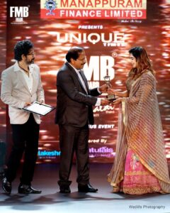 Jaseela Parveen Instagram - Thank you so much @pegasusglobalpvt presents FMB MINNALAI award for considering me ... 

Photography: 📸 @wedlife_photography_ 
Costume : @glowthedesignerhub ❤️
MUA : @remaleriza_makeup_artist 

@uniquetimes_ 
@drajitravi 

#manappuramfinanceltd #dque #pegasusglobal #pegasusevents #minnalai #fmbaward #filmaward #jaseelaparveen #serialaward #Asianet #zeekeralam #positivity #motivation #selflove #happiness #inspiration #mindset #loveyourself #life #belief #believe #goals #limitations #success #music #smile #happy #inspired #bts