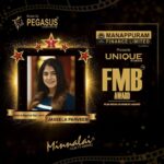 Jaseela Parveen Instagram - Thank you Minnalai Film and Tv award for choosing me for Best Performance in Negative Role FMB AWARD - FILM, MEDIA, BUSINESS AWARD 15th Manappuram Minnalai Film TV Award @drajitravi @pegasusglobalpvt @manappuramofficial @unique_times_malayalam #manappuramfinanceltd #dque #pegasusglobal #pegasusevents #minnalai #fmbaward #filmaward ##jaseelaparveen #serialaward #Asianet #zeekeralam