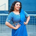 Jewel Mary Instagram - 💙🦋💙 Costume by @iha_designs Styled by @sabarinathk_ Mua @brandy_makeup_artist