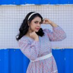 Jewel Mary Instagram - The gorgeous @jewelmary.official clad in this Sangneri Tiered Lace Dress that features a modern outlook and is crafted with a cool bishop sleeve. The dress features an off-shoulder neckline and slits at the side gives different looks. Pair with heels or flats for a look that's perfect for any occasion! #byhand #byhandin #SangneriDress #TieredLaceDress#BishopSleeve #ModernOutlook #Fashionista #Stylish #ElegantLook #jewelmary #actress