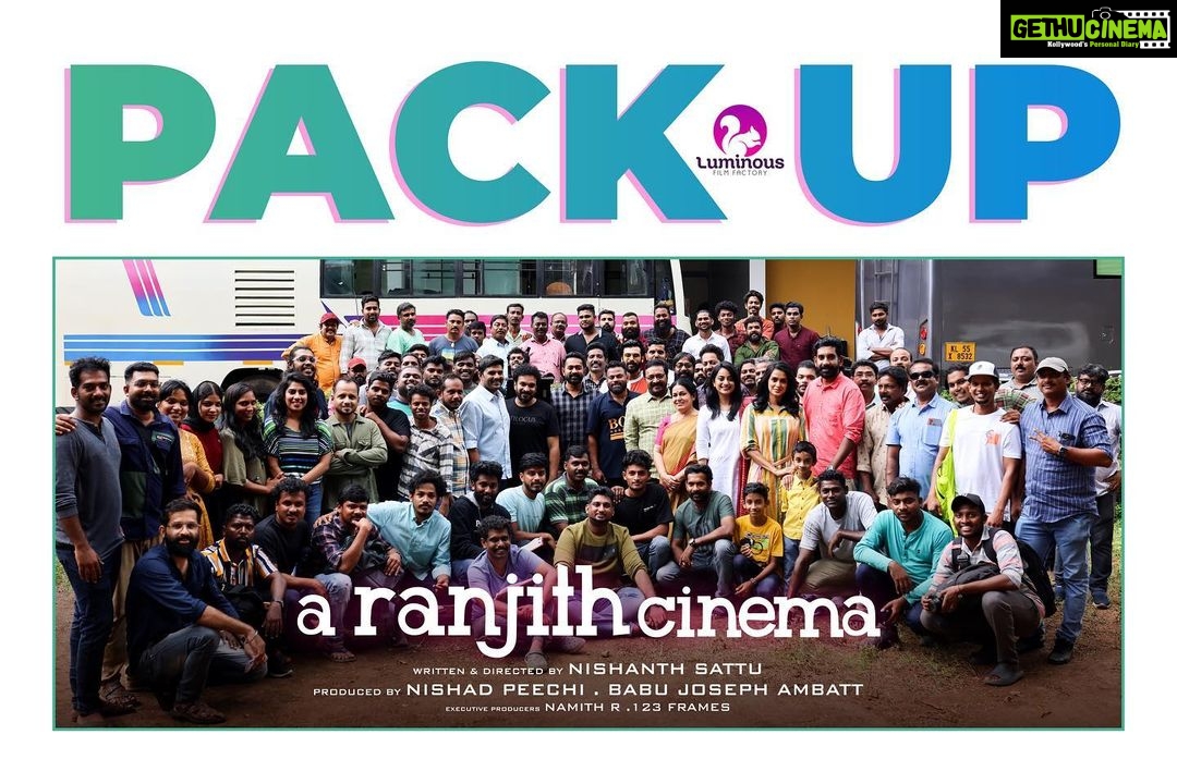 Jewel Mary Instagram - PACK UP !!!!! #renjithcinema @sattuframes @asifali @nami_tha_ @saijukurup @anson__paul @hannahrejikoshy @x_namii_x_