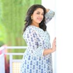 Jewel Mary Instagram - The beautiful @jewelmary.official creates a style statement with this pretty white base, blue floral printed tiered Anarkali, a masterpiece of elegance and sophistication. With its flowing tiers and delicate floral pattern, it captures the essence of traditional Indian fashion while showcasing a modern flair. The pure white base provides the perfect canvas for the vibrant blue flowers, creating a visually stunning contrast that is both eye-catching and unforgettable. Whether for a special occasion or simply to add a touch of glamour to your wardrobe, this Anarkali is sure to turn heads and leave a lasting impression. #Byhand #Byhadin #IndianFashion #EthnicFashion #FashionInspiration #SlowFashion #SustainableFashion #EthicalFashion #Jewel #actress