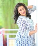 Jewel Mary Instagram - The beautiful @jewelmary.official creates a style statement with this pretty white base, blue floral printed tiered Anarkali, a masterpiece of elegance and sophistication. With its flowing tiers and delicate floral pattern, it captures the essence of traditional Indian fashion while showcasing a modern flair. The pure white base provides the perfect canvas for the vibrant blue flowers, creating a visually stunning contrast that is both eye-catching and unforgettable. Whether for a special occasion or simply to add a touch of glamour to your wardrobe, this Anarkali is sure to turn heads and leave a lasting impression. #Byhand #Byhadin #IndianFashion #EthnicFashion #FashionInspiration #SlowFashion #SustainableFashion #EthicalFashion #Jewel #actress