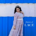 Jewel Mary Instagram - The gorgeous @jewelmary.official clad in this Sangneri Tiered Lace Dress that features a modern outlook and is crafted with a cool bishop sleeve. The dress features an off-shoulder neckline and slits at the side gives different looks. Pair with heels or flats for a look that's perfect for any occasion! #byhand #byhandin #SangneriDress #TieredLaceDress#BishopSleeve #ModernOutlook #Fashionista #Stylish #ElegantLook #jewelmary #actress