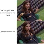 Jiya Shankar Instagram - Tell us about your ‘oh no 😟’ moment in the comments 👇 The best comments get pinned📌 Create memes using the template given in the story and the best memes get reposted 🤭,what are you waiting for? #biggboss #biggbossott #jiyashankar #dreamgirl
