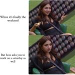 Jiya Shankar Instagram - Tell us about your ‘oh no 😟’ moment in the comments 👇 The best comments get pinned📌 Create memes using the template given in the story and the best memes get reposted 🤭,what are you waiting for? #biggboss #biggbossott #jiyashankar #dreamgirl