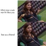 Jiya Shankar Instagram - Tell us about your ‘oh no 😟’ moment in the comments 👇 The best comments get pinned📌 Create memes using the template given in the story and the best memes get reposted 🤭,what are you waiting for? #biggboss #biggbossott #jiyashankar #dreamgirl