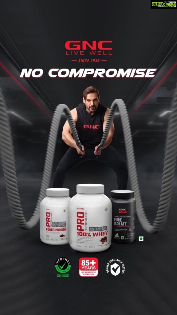 John Abraham Instagram - Nutrition se compromise matlab results se compromise. That’s exactly what GNC and I stand by when it comes to fitness. And now it’s your turn to say #NoCompromise on nutrition with GNC fitness products. #GNC #NoCompromise @guardiangnc #LiveWell #GNC  #GNCIndia  #GNCGlobal  #NoCompromise  #GNCLiveWell  #LiveWell  #Fitness  #StayFit  #FitLifestyle  #Supplements  #Workout #Nutrition