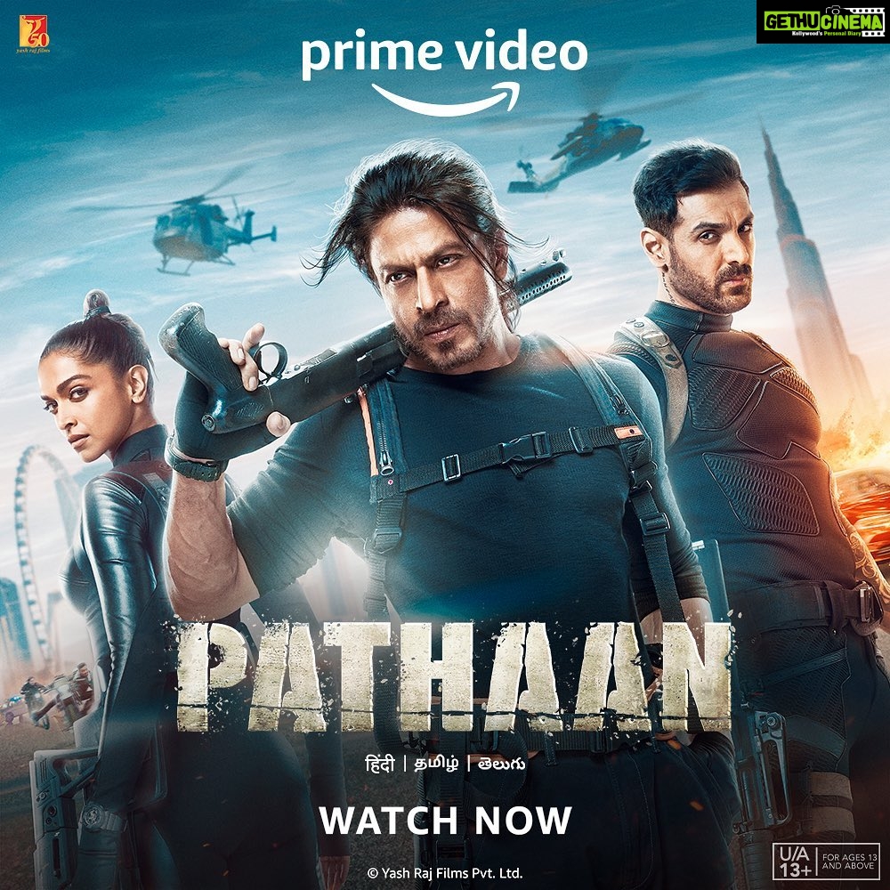 John Abraham Instagram - Pathaan v/s Jim, this action ride has it all for you to be completely captivated! 🔥 Watch #PathaanOnPrime in Hindi, Tamil and Telugu. @iamsrk | @deepikapadukone | #SiddharthAnand | @yrf | @primevideoin