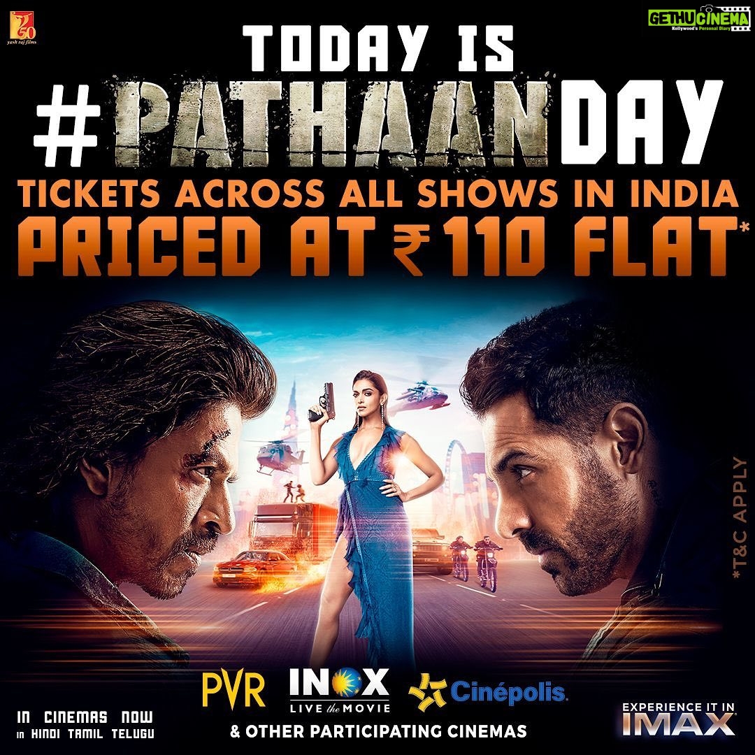 John Abraham Instagram - Thank you @yrf for giving people an opportunity to watch & rewatch our film again in cinemas at reduced ticket rates! ♥️♥️ . . #pathaan #PathaanDay @iamsrk |@deepikapadukone | #SiddharthAnand | @yrf