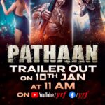John Abraham Instagram – Get set for an action spectacle like never seen before. #PathaanTrailer out TOMORROW at 11 AM! Celebrate #Pathaan with #YRF50 only at a big screen near you on 25th January. Releasing in Hindi, Tamil and Telugu. @iamsrk | @deepikapadukone | #SiddharthAnand | @yrf