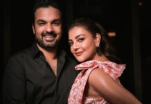 Kajal Aggarwal Instagram - #parentsnightout @kitchlug 😻