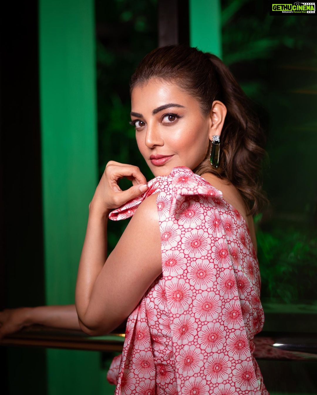 Kajal Aggarwal Instagram - Dress @almarihyderabad Accessories @houseofqc Footwear @stevemaddenindia Stylist @neeraja.kona Asst stylist @manogna_gollapudi Photographer @adrin_sequeira Hair @divya.naik25 Makeup @vishalcharanmakeuphair