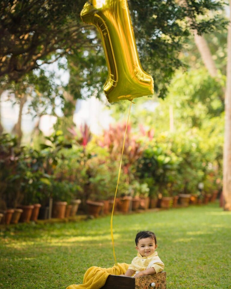 Kajal Aggarwal Instagram - And just like that our sunshine boy is (the big) 1 !!!! @neil_kitchlu #heartistoofull #overwhelmed #neverknewlovelikethisbefore #1yearold and #oneyearoldparents