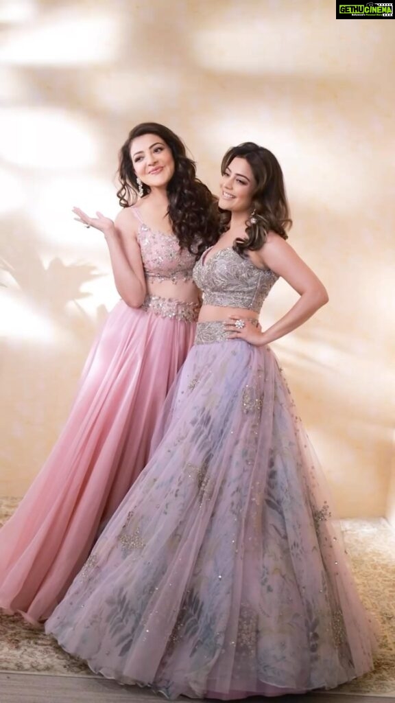 Kajal Aggarwal Instagram - Happy National Siblings Day! @kajalaggarwalofficial I love u my Older Sibling ❤️❤️❤️🤣 Most frequently asked question.. you hopefully have your answer! Who do u think is younger between kajal and me? #sister #sisterlove #siblings #nationalsiblingday