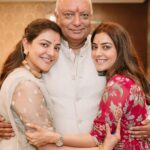 Kajal Aggarwal Instagram – Happiest Father’s Day papa ! What would we do without you 😍🤩❤️ @suman.agg09 here’s striking our favourite pose, every time! 🤗🤗 @nishaaggarwal