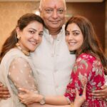 Kajal Aggarwal Instagram - Happiest Father’s Day papa ! What would we do without you 😍🤩❤️ @suman.agg09 here’s striking our favourite pose, every time! 🤗🤗 @nishaaggarwal