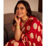 Kajol Instagram - Polka dotted retro feels.. everything felt more vivid then, what say? Think we felt more 😜 #StillInRed #RedForSalaamVenky #Promotions
