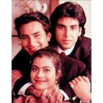 Kajol Instagram - So much fun on this set.. and all the small memories. Akshay boasting about his cooking skills and finally making us a simple but amazing Dal. Having to walk nearly 1.5 km uphill in the dark in the snow because the car got spoilt at the bottom of the hill and our hotel was at the top and NO CELLPHONES! Riding a horse in an itsy bitsy skirt and thinking my hat would at least cover my face!!! #Saif and me laughing our heads off when we were shooting hothon pe bas and #Sarojji wanting to shoot us instead of the film. Reemaji playing my mother for the first time and sitting and playing cards with her on set. Manish and me doing the trials and #Yashji giving his approval in the middle of trying to give us something to eat.. It’s not the film you remember so much as what you were feeling at the time.. #29YearsOfYehDillagi ✨♥️ PS:- Oops Reemajis first film with me 😋