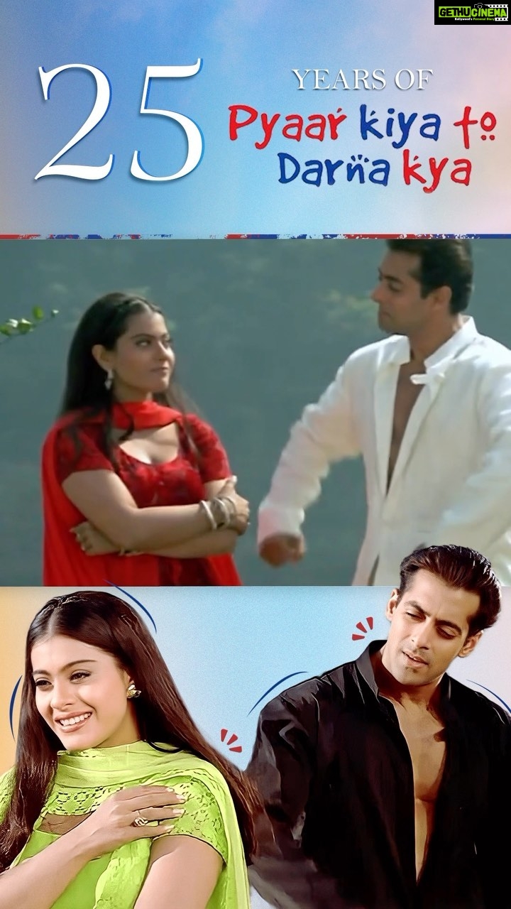 Kajol Instagram - This film truly is all the 90s feels and more. Iconic music. Not to forget the straight hair, and how! Filled with all things “feel good” that made it work. #25yearsOfPyaarKiyaToDarnaKya