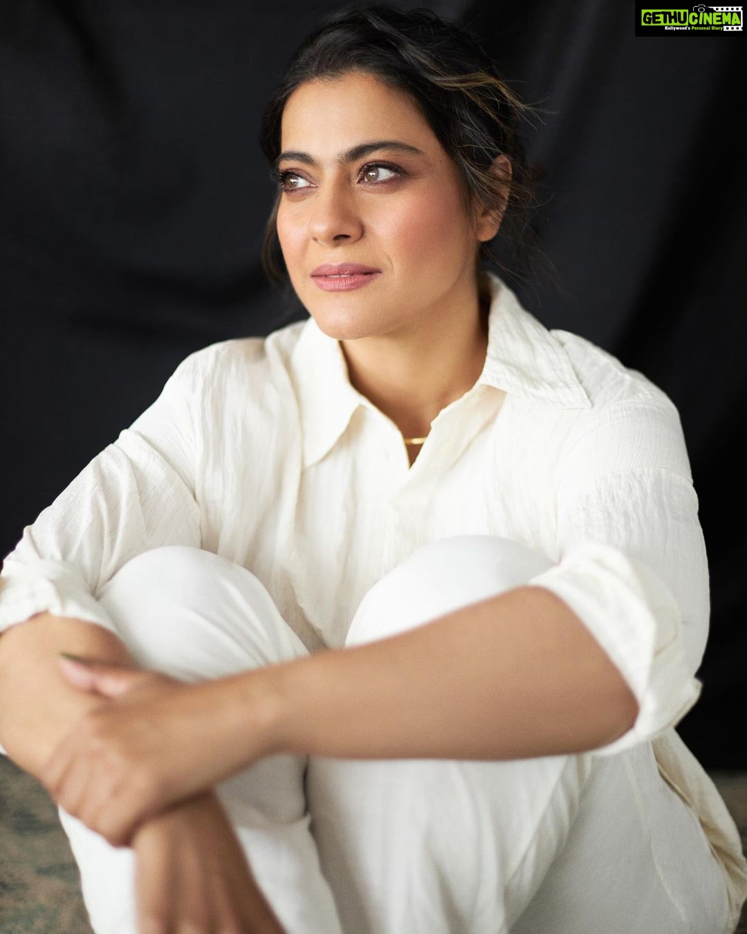 Kajol Instagram - Wear White Rules- - Do not eat anything. - Do not drink anything besides a sip or two of just plain water. - Do not go into a crowd of people who may be eating or drinking something.. π€ - In other words wear it at home for 20 mins click a picture and CHANGE! π