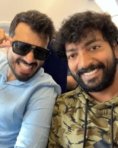 Kalaiyarasan Instagram - #natchathiramnagargiradhu ❤️❤️
@ranjithpa 
@anuragkashyap10 
@kalidas_jayaram 
@dushara_vijayan
@manojjahson