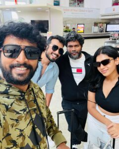 Kalaiyarasan Instagram - #natchathiramnagargiradhu ❤️❤️
@ranjithpa 
@anuragkashyap10 
@kalidas_jayaram 
@dushara_vijayan
@manojjahson