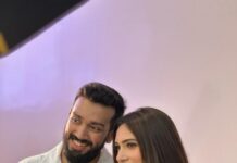 Kalidas Jayaram Instagram - Finally I’m not single for #valentineday @tarini.kalingarayar ♾️