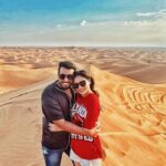 Kalidas Jayaram Instagram - As your birthday is coming to an end @tarini.kalingarayar I can’t thank you enough for a lot of things which I don’t want to mention here and make it sound cringe and I’m forever grateful that u exist in this world ! Even though we have a ton of pictures together I choose this particular one coz a desert is a place without expectations and you shower me with unconditional love with no expectations what so ever! Ur my precious❤️ Happy birthday kutty I love you 3000❤️