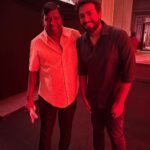 Kalidas Jayaram Instagram – Been wanting to post this for a while now ! 
With the legend himself #vaigaipuyal