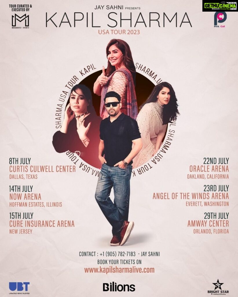 Kangna Sharma Instagram - Are U Ready Guys ❤️Really Happy to Announce this “The Kapil Sharma Live Show “in USA @kapilsharmaontour Hurry Up and book your tikets now 👍🏻 See you all in July 2023 Tickets are live to US Tour, book them before they are sold out. Link in bio. @Pinkcatfilms @Megahertzevents @bilionsmedia @iamsinghsam @jayssahni @Sahilmegahertz #Kapilsharma #Live #US #Tour #2023#Pinkcatfilms #megahertzevents see u all there ❤️