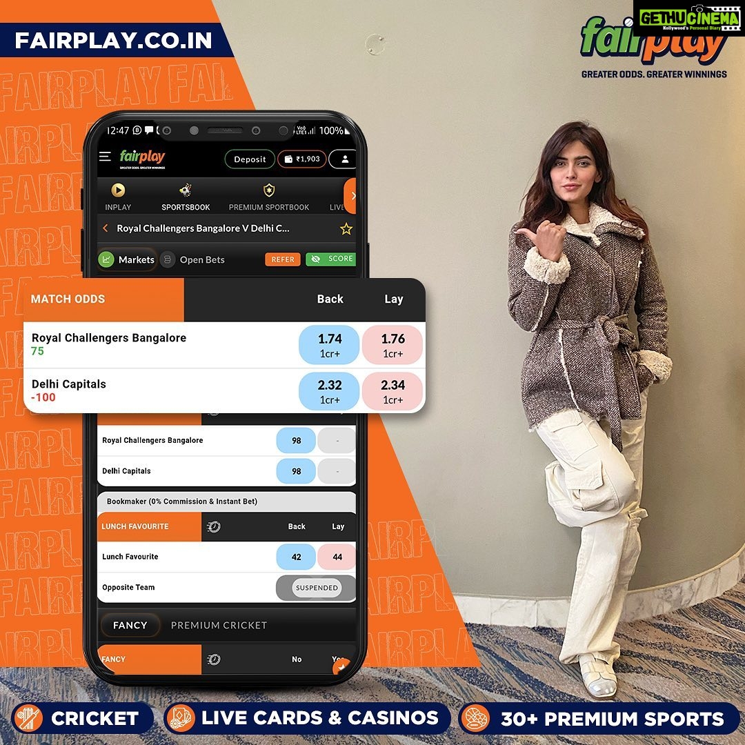 Karishma Sharma Instagram - Use Affiliate Code KARISHMA300 to get a 300% first and 50% second deposit bonus. Continue earning huge profits this IPL season only with FairPlay, India's best sports betting exchange. 🏆🏏Bet on every IPL match and get an exclusive 5% loss-back bonus. 💰🤑 Plus, enjoy free live streaming of every match (before TV). 📺👀 Don't miss out on the action and make smart bets with FairPlay. 😎 Instant Account Creation with a few clicks! 🤑300% 1st Deposit Bonus & 50% 2nd deposit bonus with FREE GOLD loyalty status - up to 9% Recharge/Redeposit Bonus lifelong! 💰5% lossback bonus on every IPL match. 😍 Best Loyalty Plan – Up to 10% Loyalty bonus. 🤝 15% referral bonus across FairPlay & Turnover Bonus as well! 👌 Best Odds in the market. Greater Odds = Greater Winnings! 🕒 24/7 Free Instant Withdrawals ⚡Fastest Settlements within 5mins Register today, win everyday 🏆 #IPL2023withFairPlay #IPL2023 #IPL #Cricket #T20 #T20cricket #FairPlay #Cricketbetting #Betting #Cricketlovers #Betandwin #IPL2023Live #IPL2023Season #IPL2023Matches #CricketBettingTips #CricketBetWinRepeat #BetOnCricket #Bettingtips #cricketlivebetting #cricketbettingonline #onlinecricketbetting