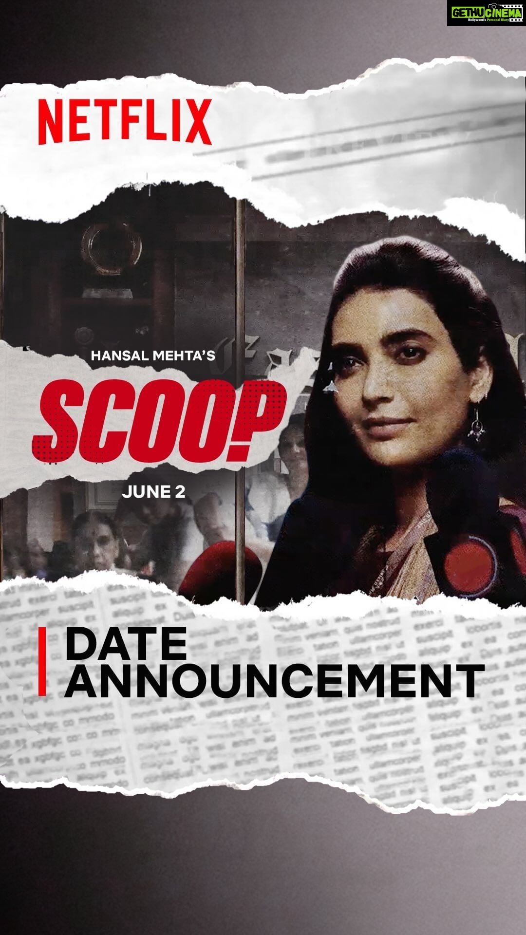 Karishma Tanna Instagram - While chasing headlines, Jagruti became one. Will this journalist be able to fight for her truth? #Scoop releases on June 2nd, only on @netflix_in @netflix_in @hansalmehta @karishmaktanna @mohdzeeshanayyub @inayatsood @devenbhojani.official @bawejastudios @prosenstar @tanmaydhanania @tannishtha_c @malhar028 @rasika_agashe @thespianace @tejukolhapure @ishitta.arun @iradubey @ayazkhan701 @shikhatalsania @matchboxshots @sanjayroutraymatchbox @saritagpatil @Mrunmayeelagoo @dikssharoutray @vishal_bajaj_1603 @pratikmr @Rishghel @pratham94 @Ganja_yogi @kavyadesaii @aktalkies @Gyaskz.02 @shivankkapoor tanvi p9 @mua krutika @ochinmay @mandarikulkarni @amiteshmukheriee #ScoopOnNetflix