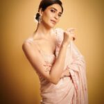 Karishma Tanna Instagram - Forever a saree girl 😬🥰 Congratulations @deannepanday and the family 🧡 Outfit- @sawangandhiofficial Jewellery- @anmoljewellers @karishma.joolry HMU- @sujata_1810 @makeupbyvishakha Styled by @sukritigrover Team @simrankumar19 Photographer- @visualaffairs_va #saree #love #mood #potd #instagram #Indian #wedding
