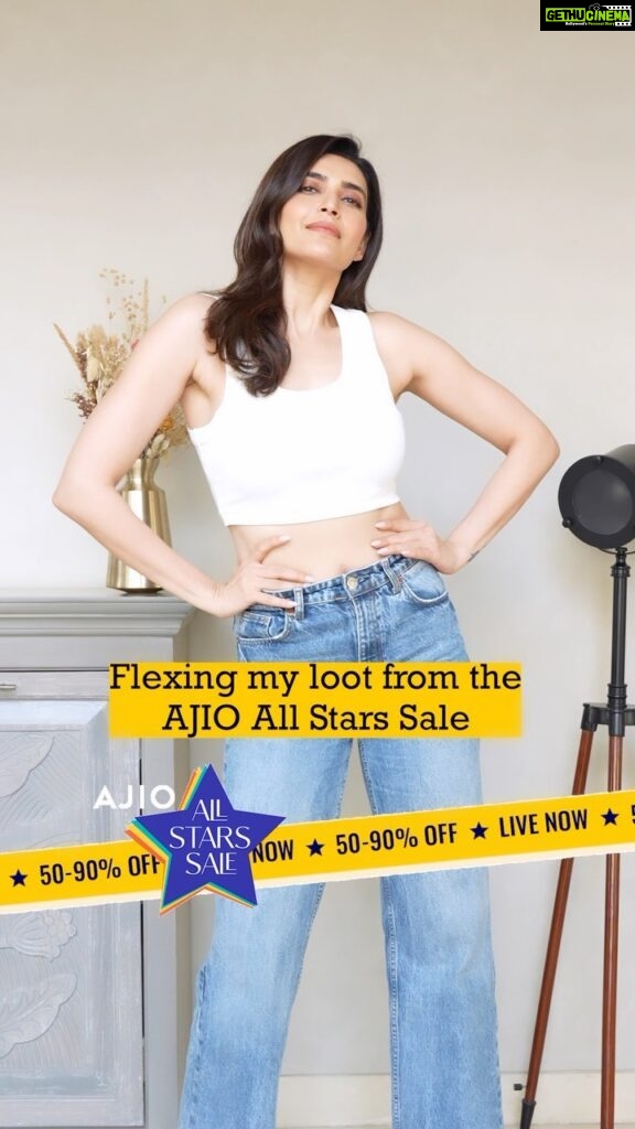 Karishma Tanna Instagram - AJIO ALL STARS SALE, LIVE NOW! Stole the amazing outfits at 50-90% off at @ajiolife Go check it out now and grab yours! The loot from 5000+ brands & 1.2 million+ styles is now on. Download the AJIO app, sign up to get ₹500 off & SHOP NOW! #AjioAllStarsSale #BiggestFashionHeist #AjioLove #HouseOfBrands #AD